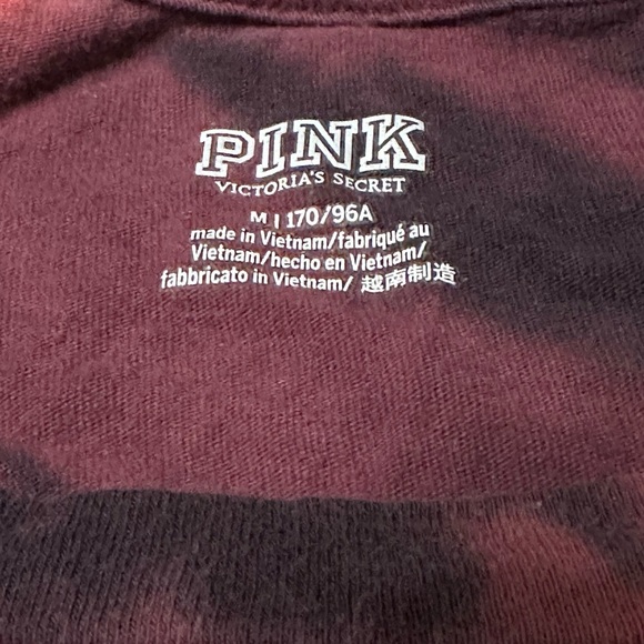 PINK Victoria's Secret Burgundy Top - Picture 3 of 3